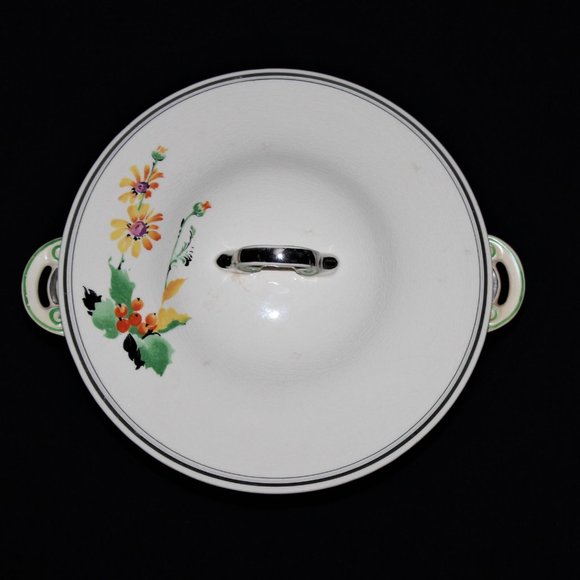 Near Antique Homer Laughlin Wells Vegetable Bowl | Soprano Vegetable Bowl - Picture 3 of 8